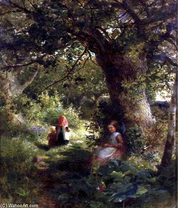 Buy Museum Art Reproductions Springtime In The Woods by Charles James Lewis (1830-1892, United Kingdom) | ArtsDot.com
