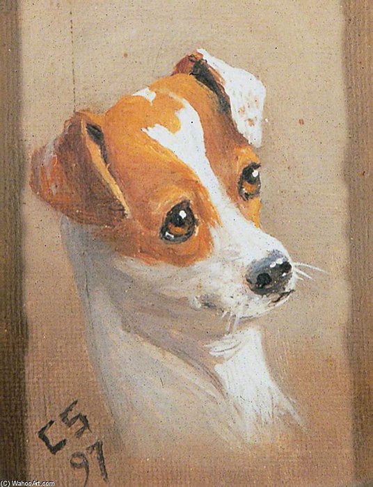 Order Artwork Replica Dog`s Head by Charles Spencelayh (Inspired By) (1865-1958, United Kingdom) | ArtsDot.com