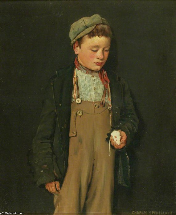 Buy Museum Art Reproductions The White Rat by Charles Spencelayh (Inspired By) (1865-1958, United Kingdom) | ArtsDot.com