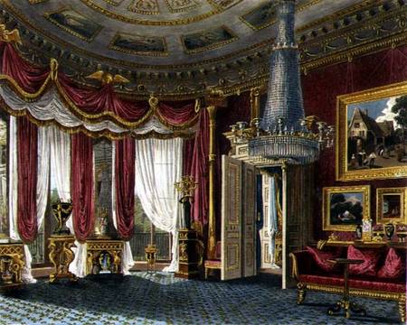 Order Oil Painting Replica Rose Satin Drawing Room (second View) Carlton House by Charles Wild (1781-1835, United Kingdom) | ArtsDot.com