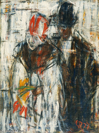 Buy Museum Art Reproductions Man And Woman by Christian Rohlfs (1849-1938, Germany) | ArtsDot.com