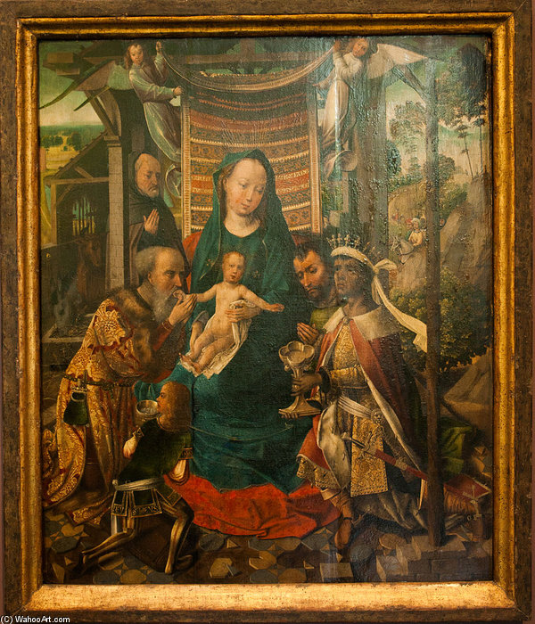 Order Paintings Reproductions The Adoration Of The Magi - by Colijn De Coter (Colyn Van Brusele) (1450-1522, Belgium) | ArtsDot.com
