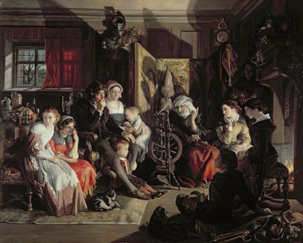 Order Oil Painting Replica A Winter Night`s Tale by Daniel Maclise (1806-1870, Ireland) | ArtsDot.com