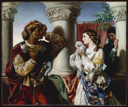 Buy Museum Art Reproductions Othello And Desdemona by Daniel Maclise (1806-1870, Ireland) | ArtsDot.com