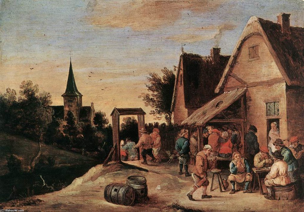 Order Artwork Replica Village Feast by David Teniers The Elder (1582-1649, Belgium) | ArtsDot.com