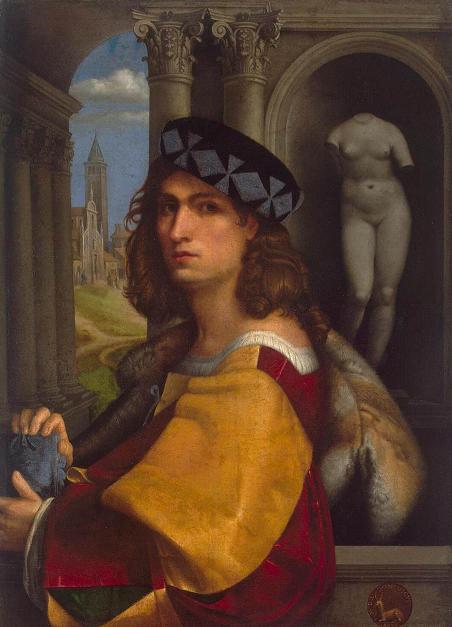 Buy Museum Art Reproductions Portrait Of A Gentleman - by Domenico Capriolo (1494-1528, Italy) | ArtsDot.com