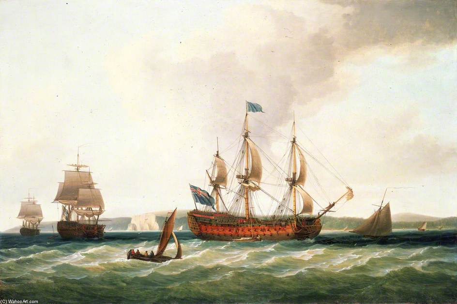 Buy Museum Art Reproductions The `royal George` And Other Vessels by Dominic Serres (1722-1793, France) | ArtsDot.com