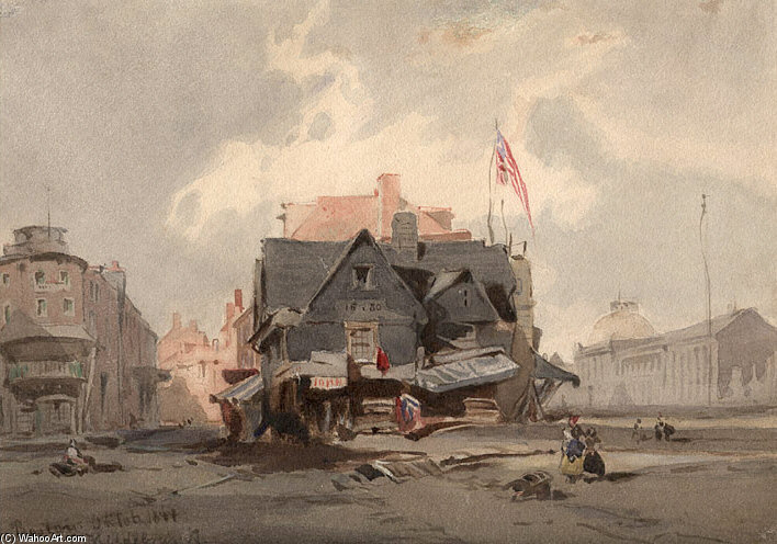 Buy Museum Art Reproductions Boston by Eduard Hildebrandt (1818-1868, Poland) | ArtsDot.com