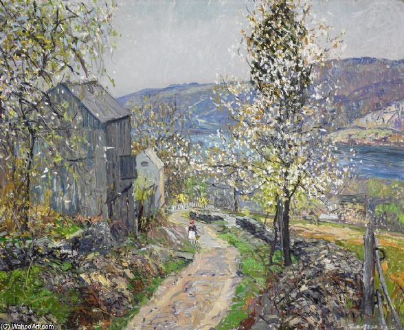 Order Paintings Reproductions Point Pleasant Hill by Edward Willis Redfield (Inspired By) (1869-1965, United States) | ArtsDot.com