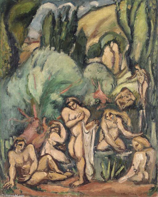 Buy Museum Art Reproductions Baigneuses by Emile Othon Friesz (1879-1949, France) | ArtsDot.com