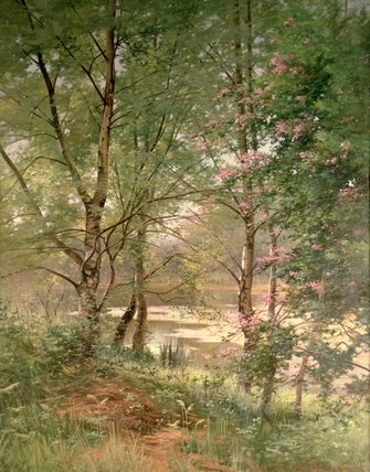 Order Paintings Reproductions In A Fairy Woodland by Ernest Parton (1845-1938, United States) | ArtsDot.com