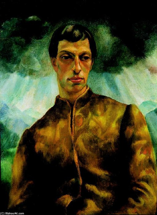 Order Art Reproductions Portrait Of A Man (józsef Pécsi) by Erzsebet Korb (1899-1925, Hungary) | ArtsDot.com