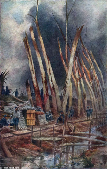 Order Art Reproductions L`offensive De L`yser by Francois Flameng (1856-1923, France) | ArtsDot.com