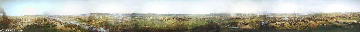 Order Oil Painting Replica Panorama Of Moscow Battle by Francois Flameng (1856-1923, France) | ArtsDot.com