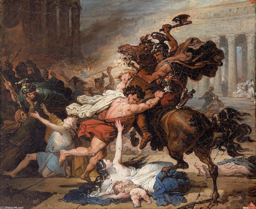 Order Oil Painting Replica Study For Destruction Of Jerusalem by François Joseph Heim (1787-1865, France) | ArtsDot.com