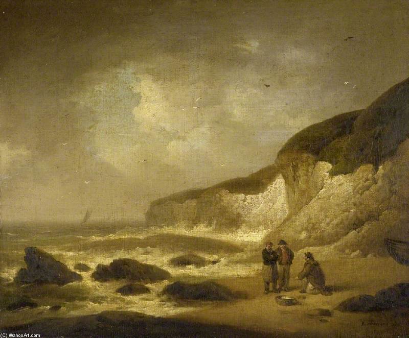 Order Oil Painting Replica Coast Scene by George Morland (1763-1804, United Kingdom) | ArtsDot.com
