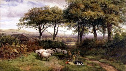 Order Oil Painting Replica A Moment`s Rest - by George Shalders (1825-1873, United Kingdom) | ArtsDot.com
