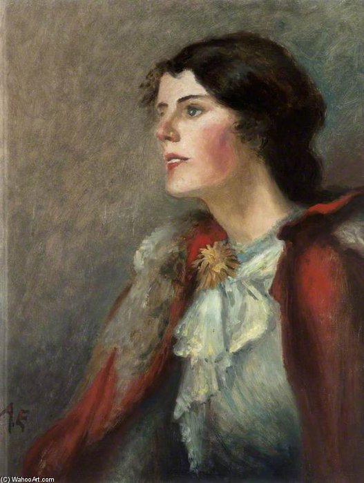 Order Oil Painting Replica Miss Elizabeth Young by George William Russell (1867-1935, Ireland) | ArtsDot.com