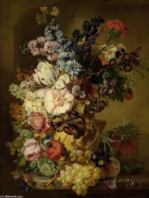 Buy Museum Art Reproductions A Vase Of Flowers by Georgius Jacobus Johannes Van Os (1782-1861) | ArtsDot.com