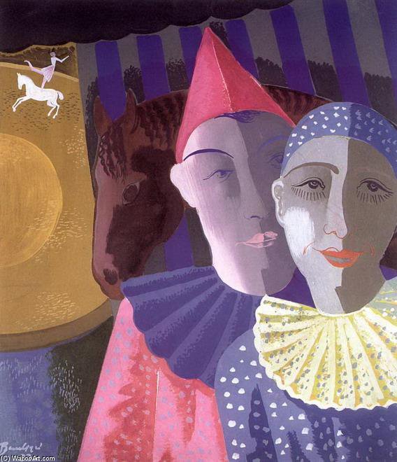 Order Paintings Reproductions Clowns by Geza Bene (Inspired By) (1900-1960, Slovakia) | ArtsDot.com