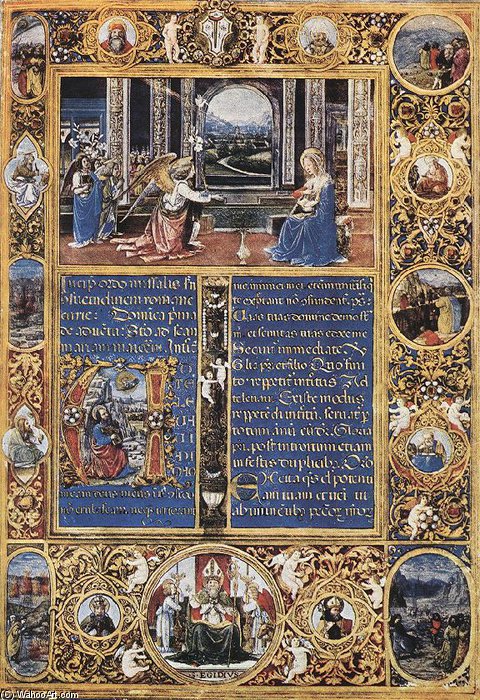 Buy Museum Art Reproductions Missal by Gherardo Del Fora (1445-1497, Italy) | ArtsDot.com
