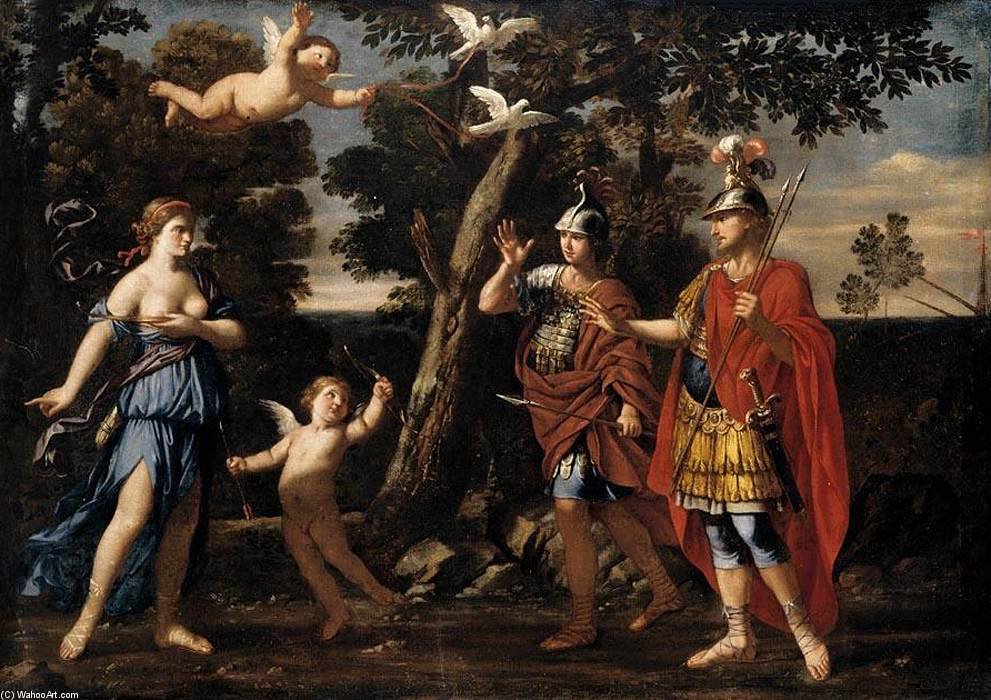 Order Oil Painting Replica Venus Appearing To Aeneas And Achates by Giacinto Gimignani (1606-1681, Italy) | ArtsDot.com