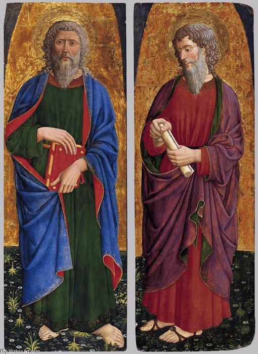 Order Oil Painting Replica St Philip; St Paul by Giovanni Francesco Da Rimini (1425-1470, Italy) | ArtsDot.com