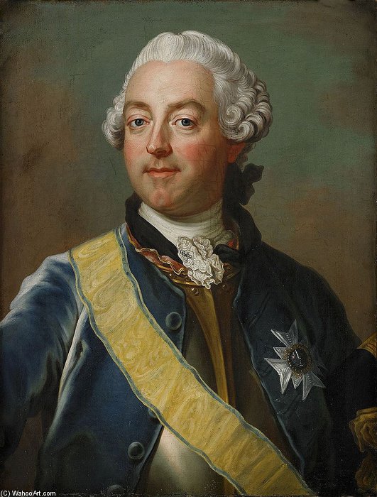 Buy Museum Art Reproductions Portrait Of Anders Rudolf Du Rietz Af Hedensberg by Gustaf Lundberg (1695-1786, Sweden) | ArtsDot.com