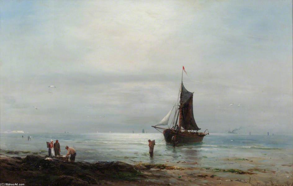 Order Art Reproductions Coastal Scene by Gustave De Breanski (1856-1898, United Kingdom) | ArtsDot.com