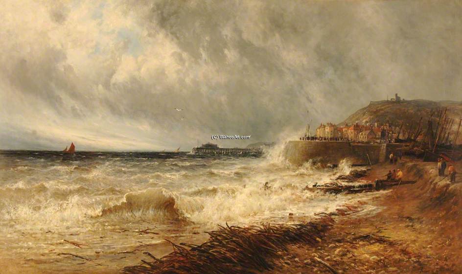 Order Paintings Reproductions Hastings, East Sussex by Gustave De Breanski (1856-1898, United Kingdom) | ArtsDot.com