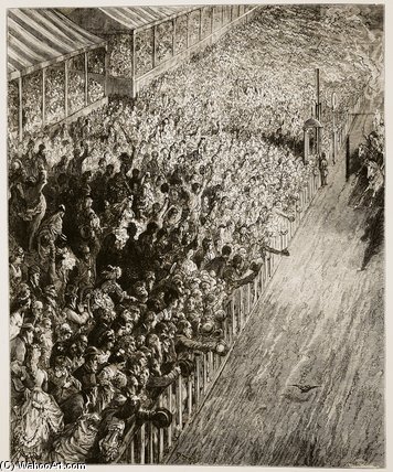 Order Paintings Reproductions The Finishing Line Of The Derby by Paul Gustave Doré | ArtsDot.com