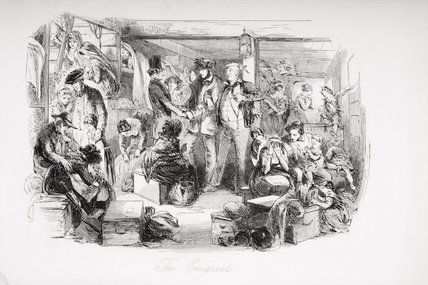 Order Oil Painting Replica The Emigrants by Hablot Knight Browne (1815-1882, United Kingdom) | ArtsDot.com