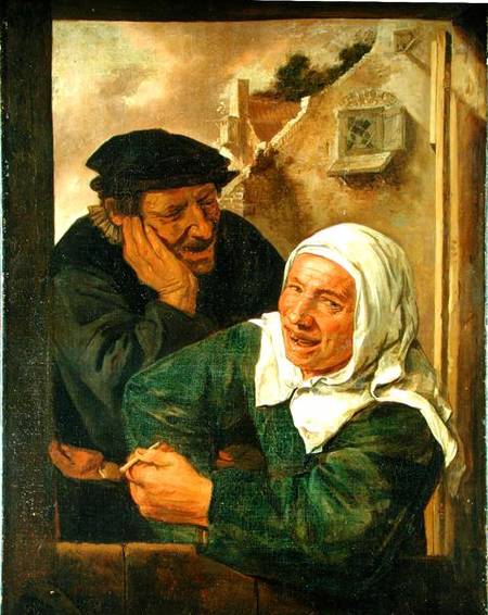 Order Paintings Reproductions Old Couple by Harmen Hals (1611-1669, Netherlands) | ArtsDot.com