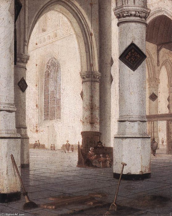 Order Oil Painting Replica Church Interior by Hendrick Cornelisz Van Vliet (1611-1675, Netherlands) | ArtsDot.com