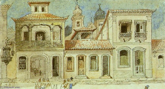 Buy Museum Art Reproductions Rio De Janeiro - by Jean Baptiste Debret (1768-1848, France) | ArtsDot.com