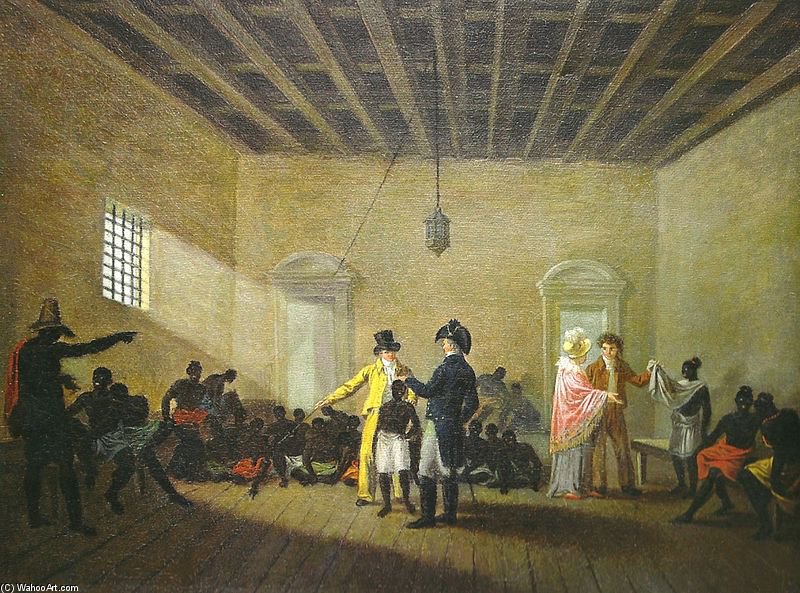Order Oil Painting Replica Slave Market by Jean Baptiste Debret (1768-1848, France) | ArtsDot.com