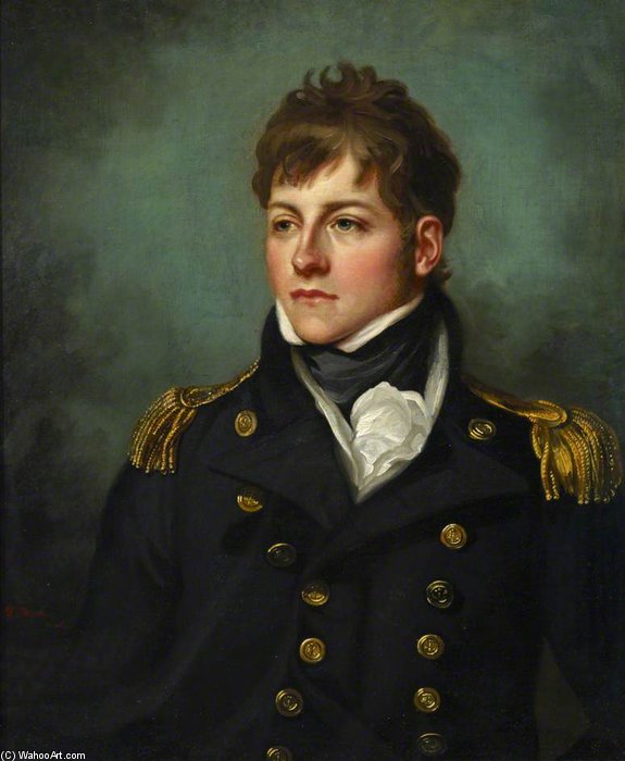 Order Paintings Reproductions Captain George Miller Bligh by Mather Brown (1761-1831, United States) | ArtsDot.com