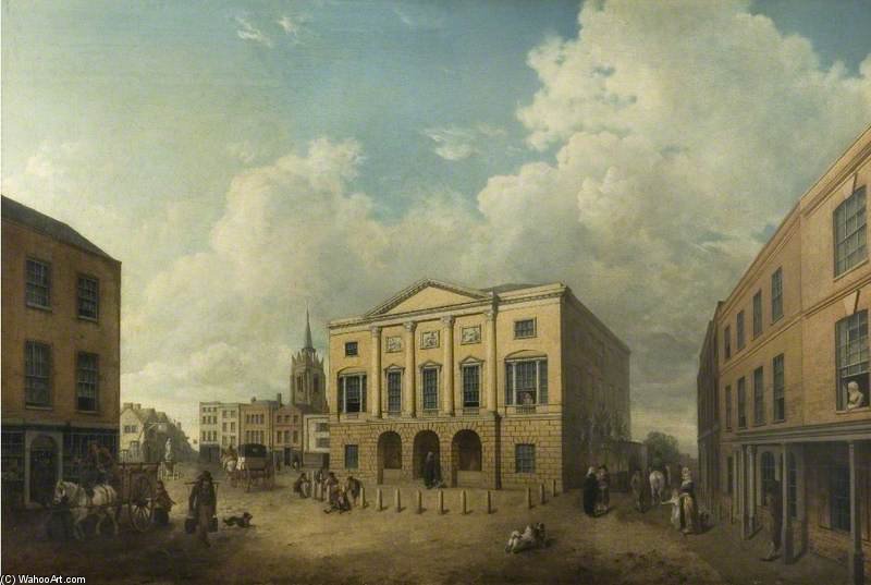 Order Oil Painting Replica The Shire Hall, Chelmsford by George Philip Reinagle (1749-1833) | ArtsDot.com