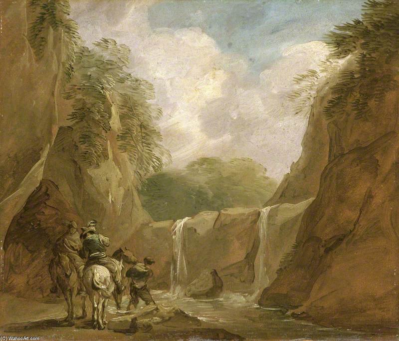 Order Oil Painting Replica Landscape Near Sant`agata by Thomas Barker (1769-1847, United States) | ArtsDot.com
