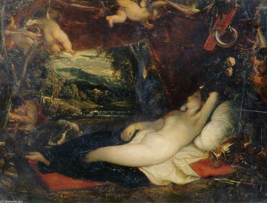 Order Paintings Reproductions Diana Sleeping by Thomas Stothard (1755-1834, United Kingdom) | ArtsDot.com