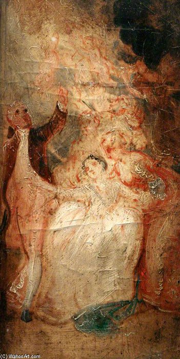 Order Paintings Reproductions Study For Pope`s `rape Of The Lock` - by Thomas Stothard (1755-1834, United Kingdom) | ArtsDot.com