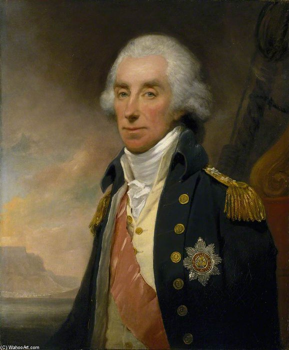Order Artwork Replica Admiral Lord George Keith Elphinstone by William Owen (1769-1825, United Kingdom) | ArtsDot.com
