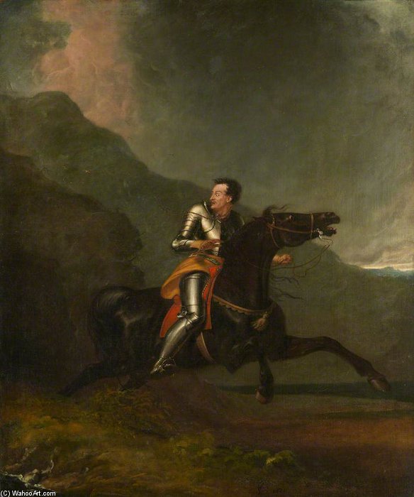 Order Art Reproductions Sir Trevisan Fleeing From Despair by Abraham Cooper (1787-1868, United Kingdom) | ArtsDot.com