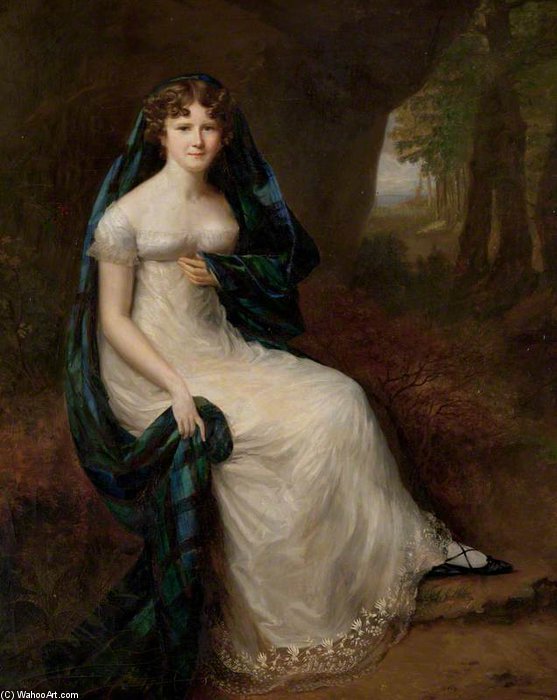 Order Artwork Replica Elizabeth Brodie, Wife Of The 5th Duke Of Gordon by Alfred Edward Chalon (1780-1860, Switzerland) | ArtsDot.com
