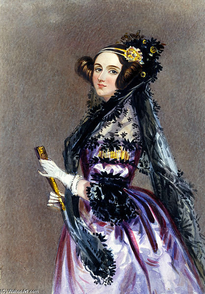 Order Oil Painting Replica Portrait Of Ada King by Alfred Edward Chalon (1780-1860, Switzerland) | ArtsDot.com