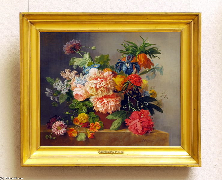 Order Paintings Reproductions Still Life Of Flowers - by Arnoldus Bloemers (1792-1844, Netherlands) | ArtsDot.com