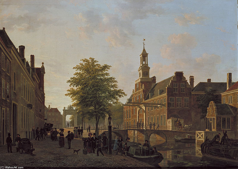 Buy Museum Art Reproductions View Of The Old Women And Children`s Home Of The Sick by Bartholomeus Johannes Van Hove (1790-1880, Netherlands) | ArtsDot.com