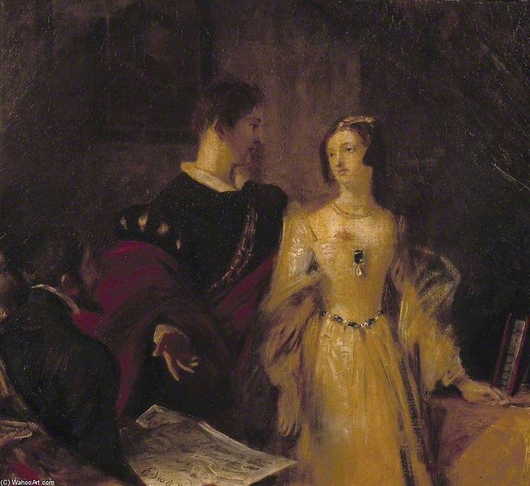 Order Artwork Replica Lady Jane Grey Prevailed On To Accept The Crown by Charles Robert Leslie (1794-1859, United Kingdom) | ArtsDot.com