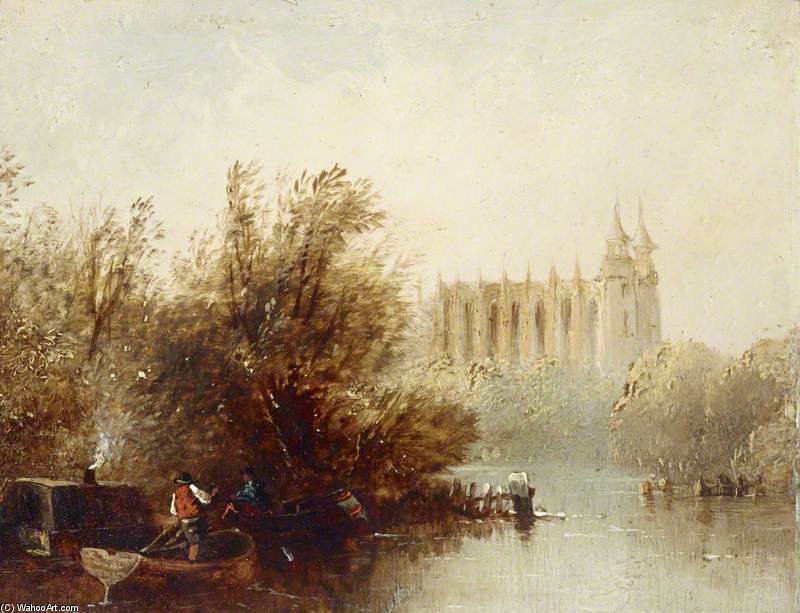 Buy Museum Art Reproductions Eton Chapel From The River by Edmund Bristow (1787-1876, United Kingdom) | ArtsDot.com