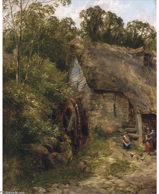 Order Oil Painting Replica The Old Water-mill by Frederick Richard Lee (1798-1879, United Kingdom) | ArtsDot.com